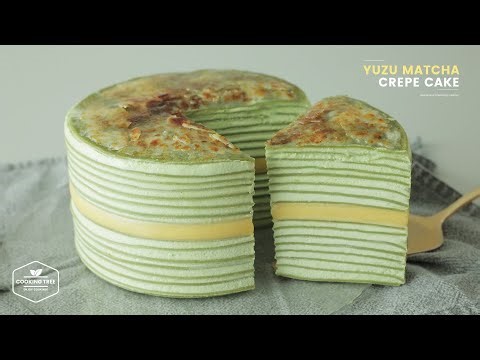 Yuzu Matcha Crepe Cake Recipe | Yuzu Curd × Green Tea Cream