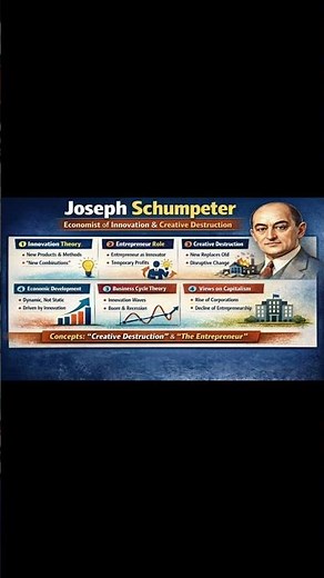 Joseph Schumpeter as an Economist | Innovation & Creative Destruction Explained