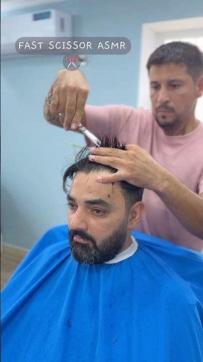 Fast ASMR Haircut ✂️ Scissor Sounds@S‪@SilentHaircutASMR‬#ASMR #HaircutASMR #ScissorSounds #Haircut