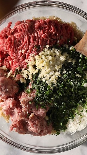 Homemade Beef, Pork and Prosciutto Meatballs Recipe Comment "RECIPE" and I'll send this recipe link directly to your inbox. Cheers! | Cooking with Cocktail Rings