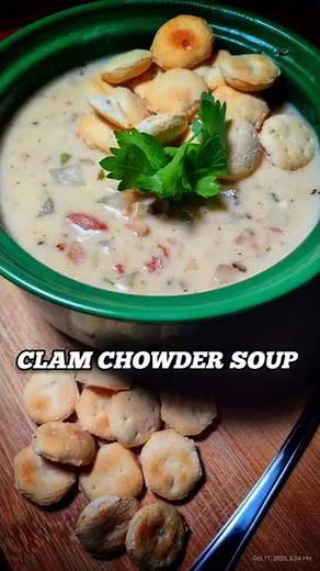 Homemade Clam Chowder #soup #food #cooking #recipe