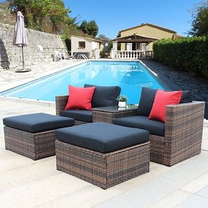 [Hot Item] All Weather Cheap Wicker Argos Garden Corner Sofa Set Rattan Outdoor Furniture Balcony Patio Couch Sofa Set