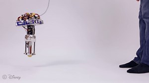 A robot that jumps like a hopping with a single leg developed by Disney
