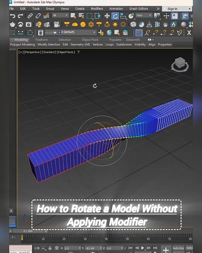 Stop!Don’t Apply Modifiers: Rotate Your Model the RIGHT Way in 3dsmax #shortvideo #3dsmax #tips
