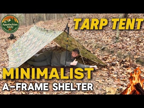 A-Frame Tarp Setup for Backcountry Camping | Tarp Shelters Made Easy
