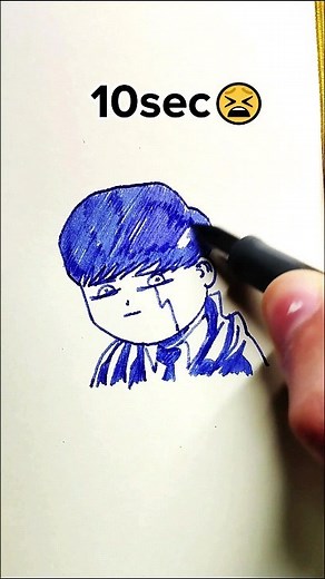 How to Draw MASH in 10sec, 30sec, 10, 1hr🤯 . #mash #mashle #anime #illustration #drawing #speeddrawing #shorts #draw #art #satisfying #artchallenge #howtodraw #fypシ #viral | Studioyaart Vasco