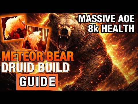 8K Hit Points Meteor Bear Build – OBLITERATE ALL CONTENT | POE 2 Druid Build Guide [Endgame]