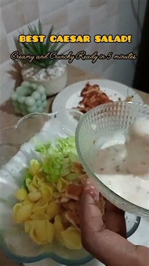 Ceaser Salad Recipe|| Crispy, Creamy & Delicious!#shorts #ceasar #salad #healthylifestyle