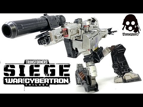 Threezero DLX MEGATRON Transformers SIEGE War For Cybertron Trilogy Unboxing & Review