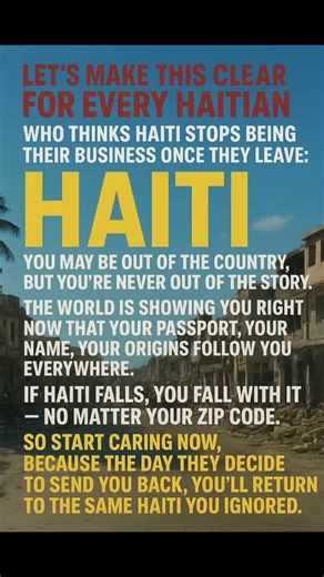 Zoe day post on Instagram: "Always remember! Follow @zoedaypost on TikTok! Help us keep awakening the power, pride, and spirit of our people. Don’t just watch -follow, support, and join the movement. A new Haiti starts with all of us. #haiti #haitianpride #wakingup"