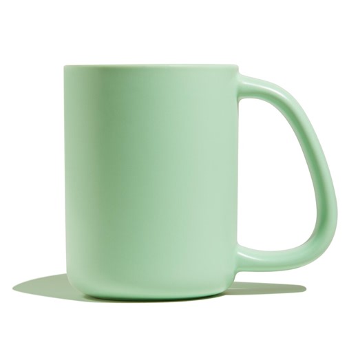 CURVD® Ergonomic Coffee Mug: 12oz Matte Green Ceramic - Etsy