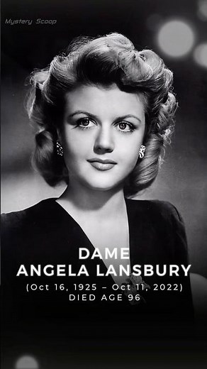 Remembering ANGELA LANSBURY On Her Birthday #mysteryscoop