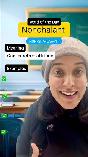 Nonchalant means? #english #vocabulary