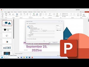 Microsoft PowerPoint: How To Add Date & Time To A Presentation