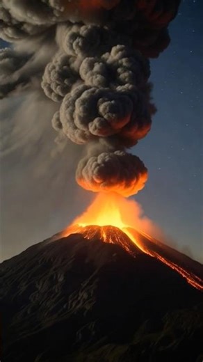 Volcano Eruption Caught on Camera #nature #volcano #shorts
