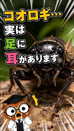Crickets actually have ears on their legs.