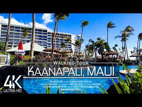 【4K 60fps】🇺🇸 VIRTUAL WALKING TOUR: 🚶 «Kaanapali (Maui) - Hawaii 2026» 🇺🇸 UNITED STATES 📺 ASMR UHD
