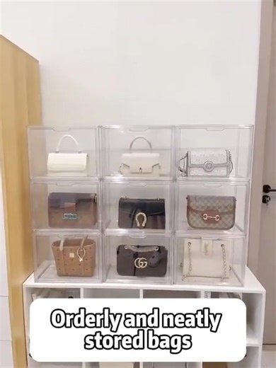 Transparent Handbag Storage Solutions for Organizing Bags