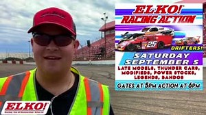 Don't miss TONIGHT'S Labor Day Weekend Action and Fun! Get tickets: https://bit.ly/3b94QVI (OR) elkospeedway.com | Elko Speedway