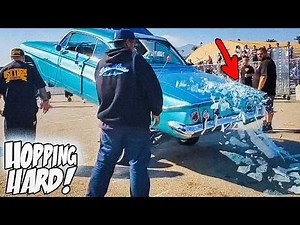 Street Lowriders Hopping with Fails! Top 20 Hardest Lowrider Jumps