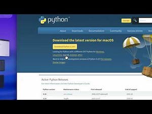 How to Dowload and Install Python on MacOs 26