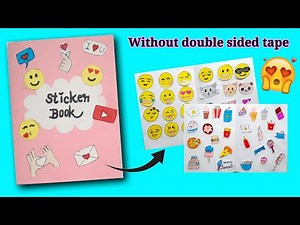 My Handmade sticker book | how to make a sticker book | sticker book