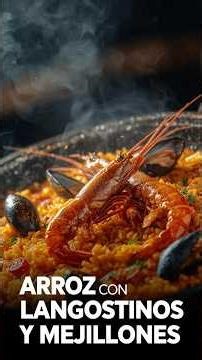 ARROZ CON LANGOSTINOS Y MEJILLONES | Sabor a mar en casa. #cocina #recetas #arroz #paella