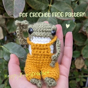 Cute. Frog. Amigurumi . US Terms. Toad. Pattern. PDF. Crochet. - Etsy