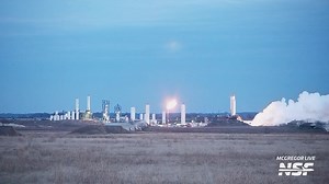 If you were watching our 24/7 livestream, McGregor Live, a little while ago, you probably saw this Raptor 3 RUD (rapid unscheduled disassembly). Meanwhile, a Falcon 9 booster is starting to be filled ahead of a potential static fire test. Click the link in the comments below to follow along. 👇 | NASASpaceflight.com