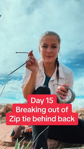 Breaking Out with Zip Tie and Duct Tape Challenge