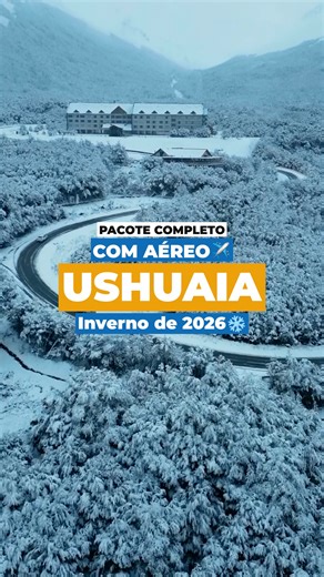 Sua viagem para Ushuaia no Inverno de 2026 Começa Agora! ❄️ Aproveite os valores promocionais para visitar o Fim do Mundo! 👀 ✈️ Aéreo com Saída de Guarulhos 🏨 4 Noites de Hospedagem em hotel 3 estrelas superior 🚗 Transfer In e Out 3 Passeios: - Parque Nacional Tierra del Fuego - Navegação Canal Beagle - Aventura e Neve (Com Moto de Neve, Skibunda, Caminhada com Raquetes e Almoço Buffet Livre com Cordeiro Patagônico) E para você que tem interesse em aproveitar ainda mais dias e passeios, temos