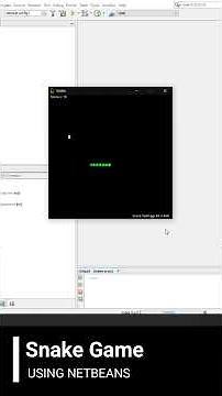 Snake Game With Netbeans #shorts #game #java #netbeans