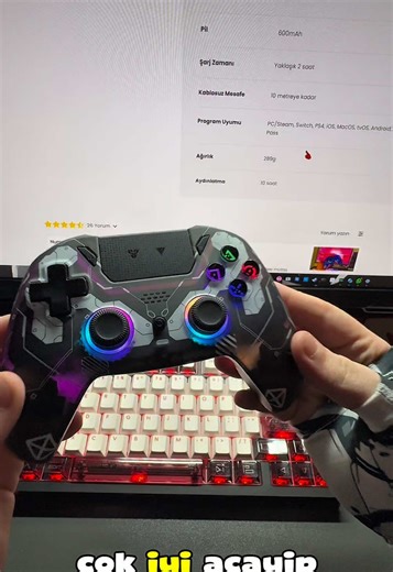 Fantech pro nova gamepadini İnceliyorum ürün WraithEsports Ta mevcuttur . . . #techtok #wraithesports #setup #pov #gamepad