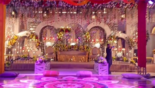 Beautiful Bride's Entrance at Pakistani Wedding