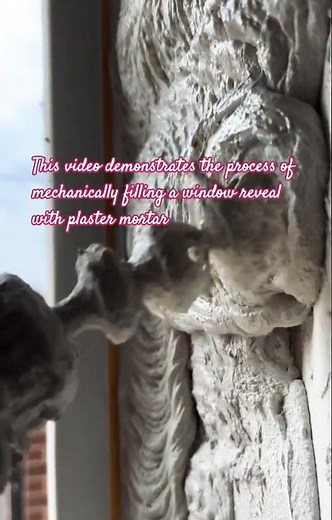 Mechanical Plastering of Window Reveals: Fast and High-Quality Filling of the Opening with Mortar!