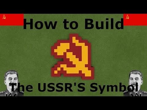 |How to Build the USSR's Symbol (Redo)| Minecraft Tutorials