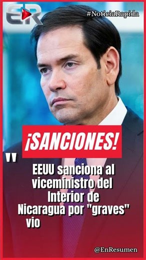 EE.UU. APLASTA AL VICEMINISTRO DE NICARAGUA POR VIOLACIONES A LOS DDHH #Ultimahora #shorts