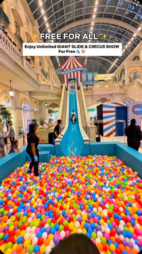 Farhana Arshad | Foodventurres 🇦🇪 on Instagram: "Enjoy free giant slide and circus show at Mercato Mall Dubai You can enjoy as much as you want and its both for kids and adults 🤩 🛝 Dates : June27-Aug 31 Timings : *10 am-12:45pm *2pm -4:45pm *6pm-7:45 pm Circus Shows are happening daily from 4pm-8:30pm June27-july13 &july16-august 3 📍Mercato Mall Dubai #mercatomall#giantslide#freeslide#foryoupage#goviral#trending#foryoupage#circusshow#dubaifun#uaeevents#trendingvideos#kidsactivities #dubai"