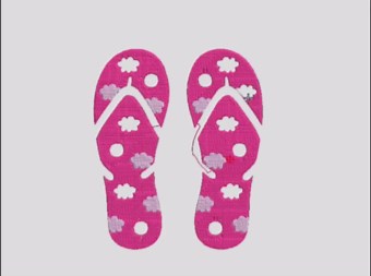 Set of Flip Flops Embroidery Design, Slipper Embroidery Design, Beach Summer Embroidery Design, Flip Flop Machine Embroidery Design, 6 Sizes - Etsy