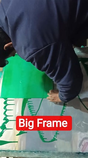 Big Frame coating😱 #screenprinting #shortsfeed #printing #diy #short