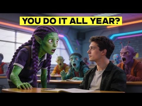 Human Males Don’t Have a Mating Season!?” — The Alien Student Nearly Fainted | HFY Stories