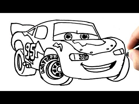 Comment dessiner Flash McQueen (CARS) TUTORIEL