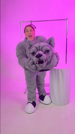 Wolf Mascot Costume 🐺 | Try-On & Character Showcase