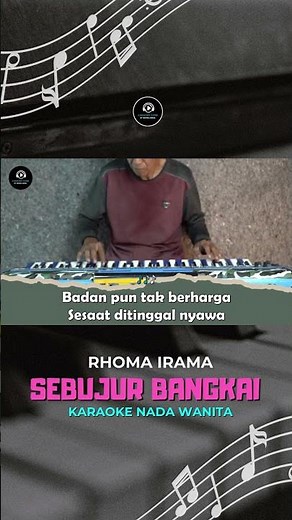 SEBUJUR BANGKAI - Karaoke Nada Wanita [ RHOMA IRAMA ] #shorts #dangdutkaraoke #electone