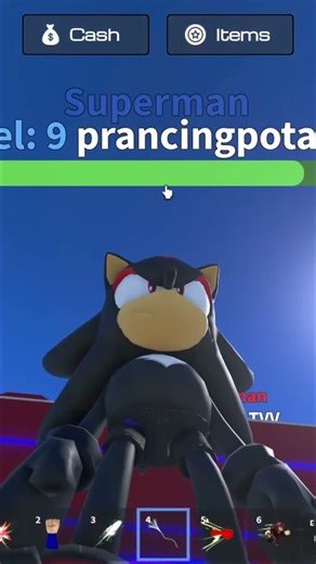 Roblox Amy Rose: Flash Power-Up vs. Shadow! Truce time? #shorts