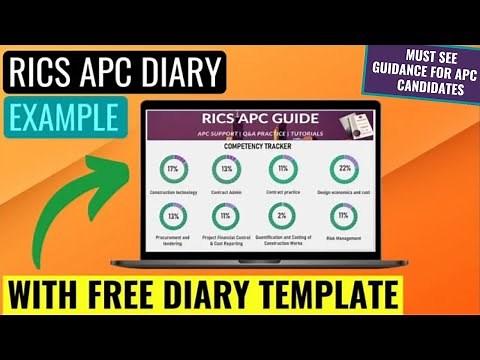 RICS APC DIARY EXAMPLE - WITH FREE EXCEL DIARY TEMPLATE