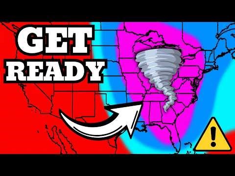 HUGE Severe Weather Risk Area - VIOLENT Tornado Threat & Giant Hail