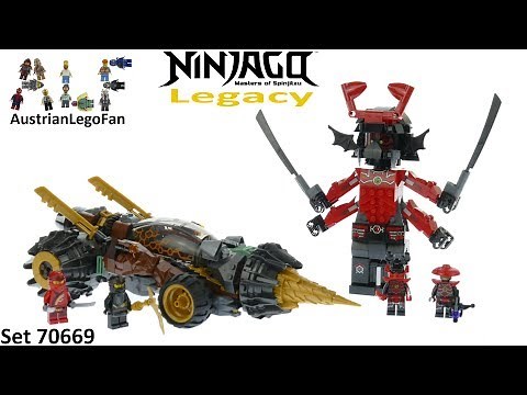 Lego Ninjago Legacy 70669 Cole´s Earth Driller Speed Build