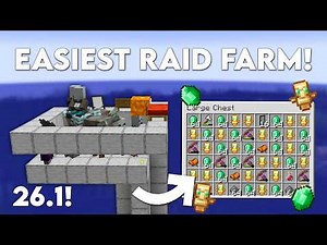 Minecraft: EASY RAID FARM! (26.1 Tutorial)