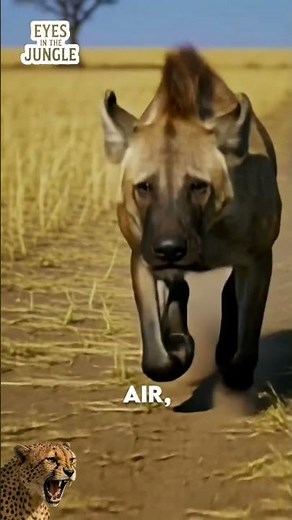 Hyena Power Unleashed | Endurance Sprint in the African Savannah #hyena #animals #animalworld